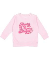 Sweet Wink Merry and Bright Patch Christmas Sweatshirt - Little Kid, Big Kid