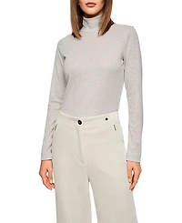 Marc Cain Slim-Fit Lurex Long-Sleeved Top