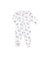 Nellapima Unisex Christmas Toile Zipper Footie - Baby