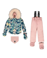 Deux par Girls' Two-Piece Play Snowsuit - Baby, Little Kid