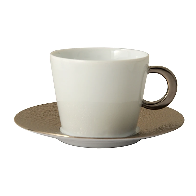 Bernardaud Ecume Platinum Tea Cup