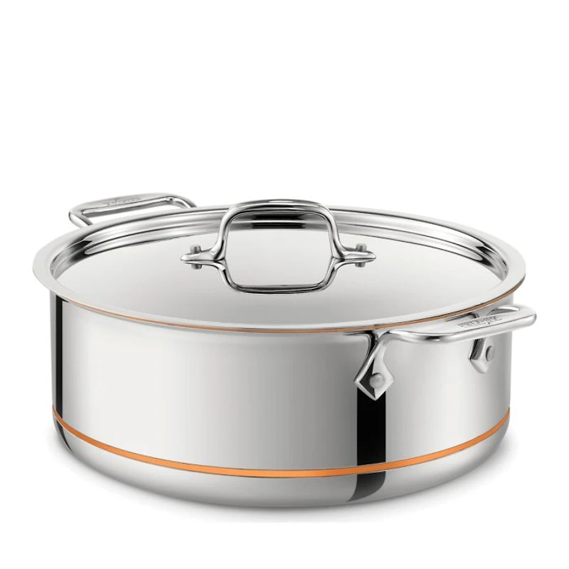 Copper Core 8-Quart Covered Stock Pot