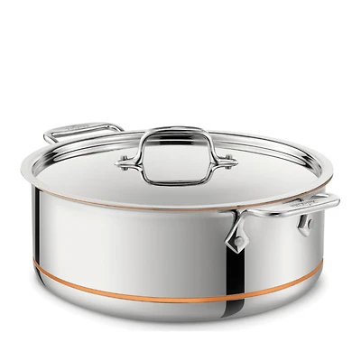 Copper Core 8-Quart Covered Stock Pot