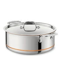 Copper Core 8-Quart Covered Stock Pot