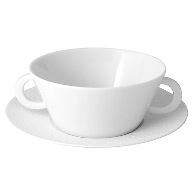 Bernardaud Ecume White Cream Soup Cup