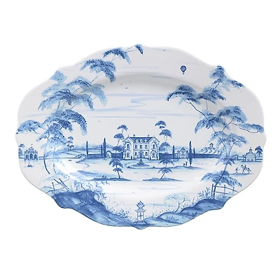 Juliska Country Estate Delft Blue 18.5 Serving Platter Main House