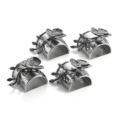Michael Aram Black Orchid Napkin Rings, Set of 4