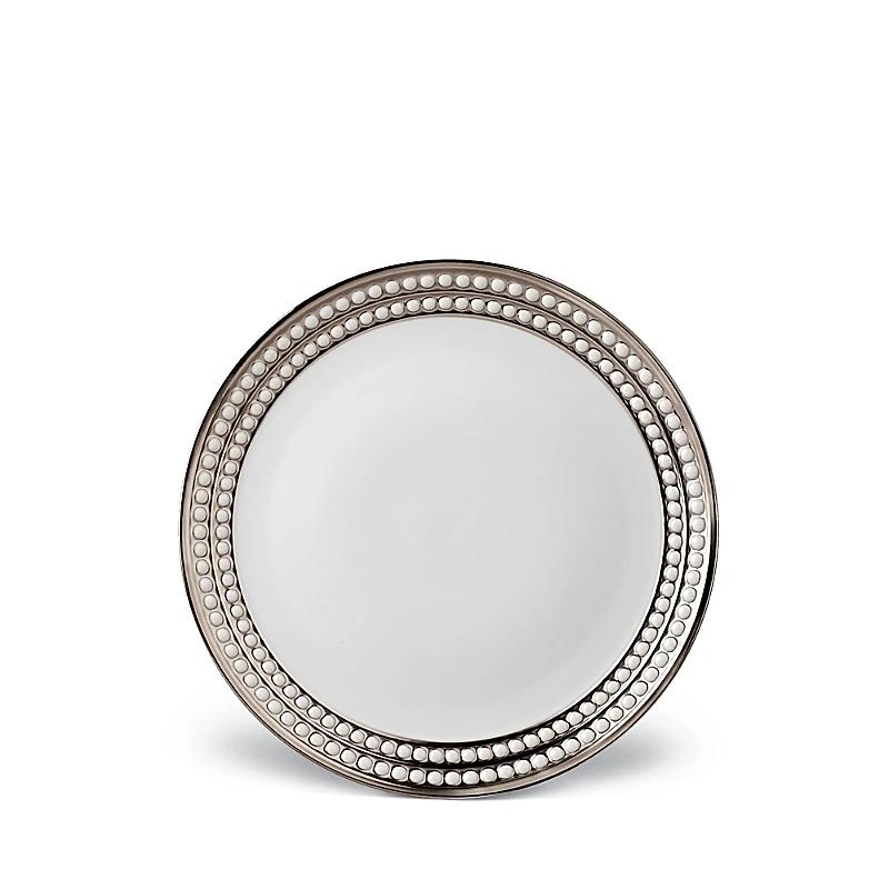 L'Objet Perlee Platinum Dinner Plate