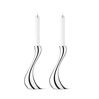 Georg Jensen Cobra Large Candleholder, Set of 2