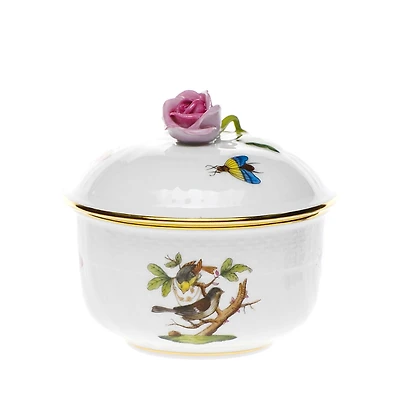 Herend Rothschild Bird Covered Sugar Bowl