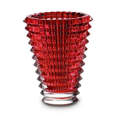 Eye Oval Small Red Vase