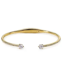 Cubic Zirconia Float Hinge Cuff