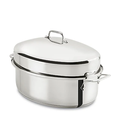 All Clad Stainless Steel Covered Oval Roaster