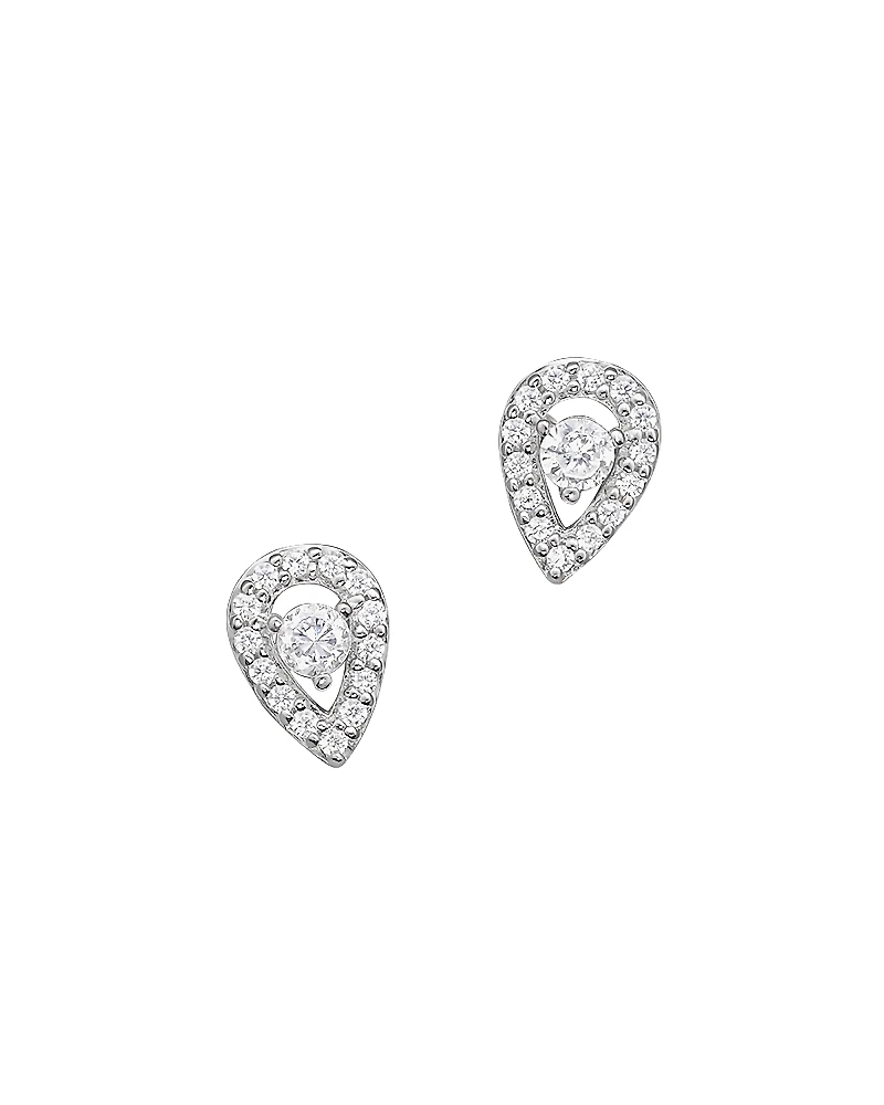 Diamond Pear Shape Stud Earrings