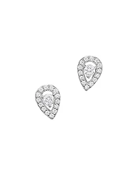 Diamond Pear Shape Stud Earrings