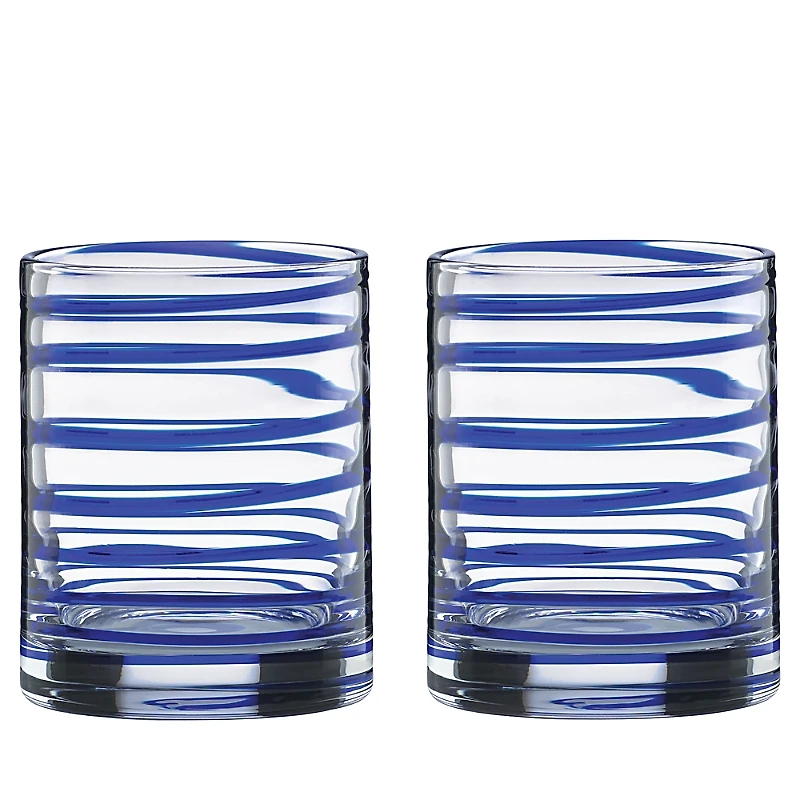 kate spade new york Charlotte Street Double Old-Fashioned Glass, Set of 2