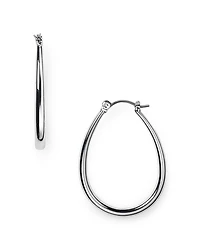 Oval Hoop Earrings