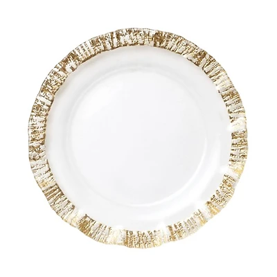 Rufolo Glass Gold Charger