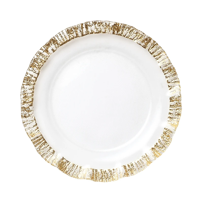 Vietri Rufolo Glass Gold Charger