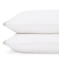 Hudson Park Italian Percale Stitch Standard Pillowcase, Pair