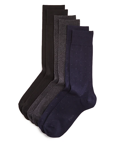 Polo Ralph Lauren Assorted Dress Socks, Pack of 3