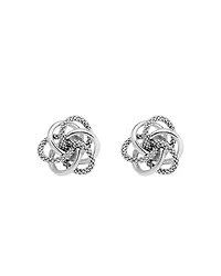 LAGOS Sterling Silver Knot "Caviar" Earrings