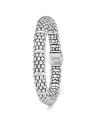 Sterling Silver Caviar Beaded Rope Bracelet