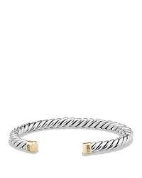 David Yurman Men's Cable Classic Cuff Bracelet with 18k Gold