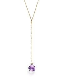 Amethyst Briolette Y-Necklace