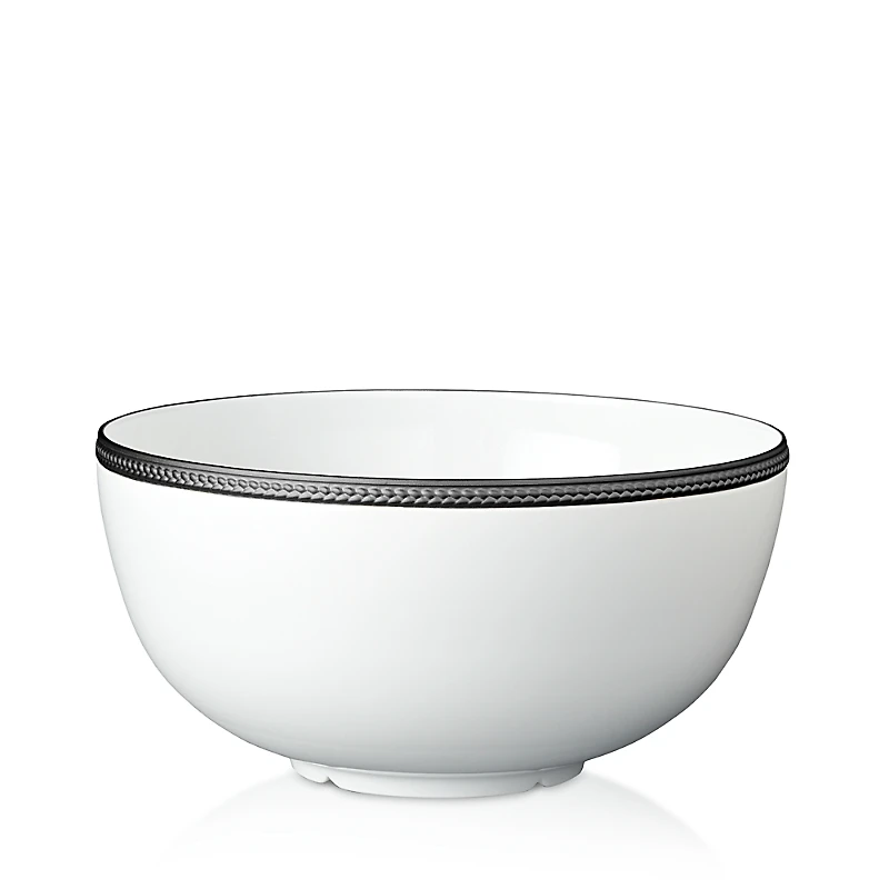 L'Objet Soie Tressee Black Large Bowl