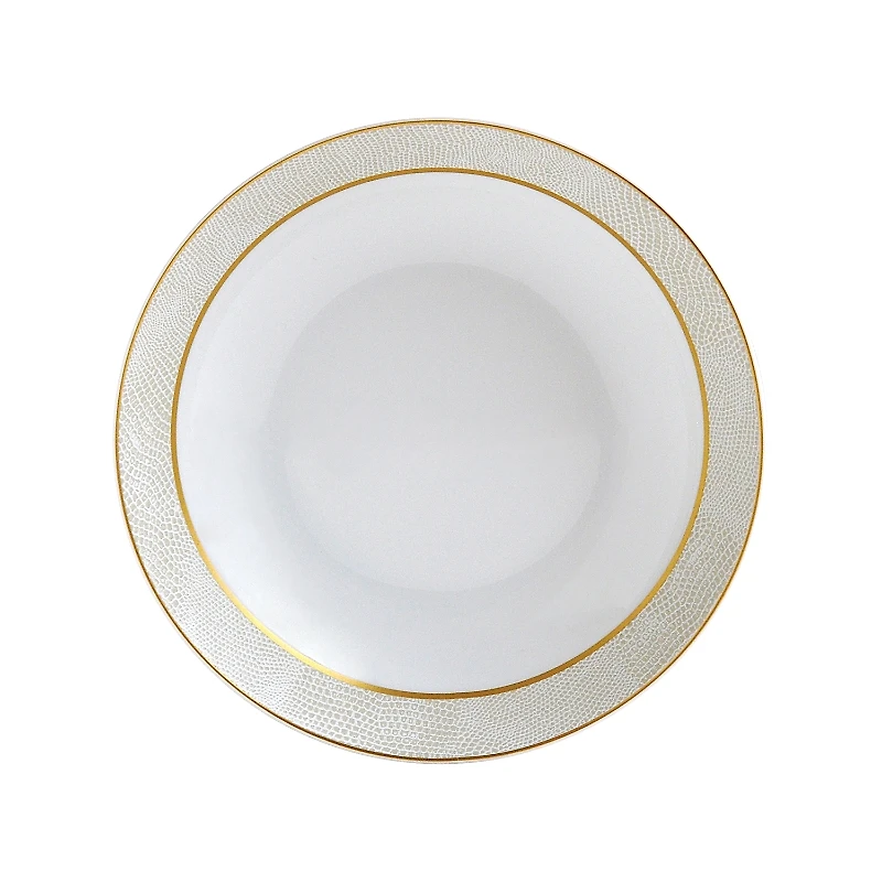 Bernardaud Sauvage White Coupe Soup Bowl
