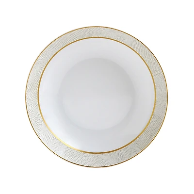 Bernardaud Sauvage White Coupe Soup Bowl