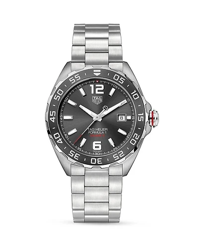 Formula 1 Calibre 5 Automatic Men's Grey Steel Watch, 43mm