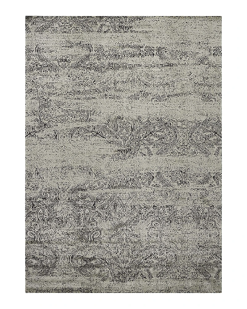 Nourison Luminance LUM11 Rug - Ivory/Black, 3'5 x 5'5
