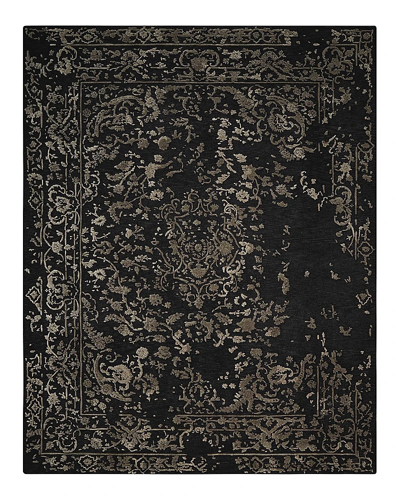 Nourison Opaline Rug - Midnight Silver, 8' x 10'