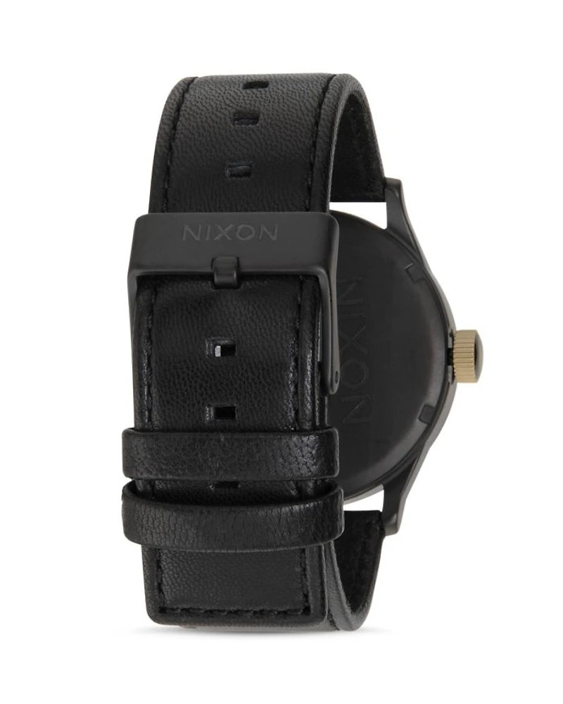 Sentry Leather Watch, 42mm
