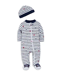 Little Me Boys' Sports Star Footie & Hat Set - Baby