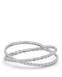 David Yurman Pave Flex Two Row Bracelet with Diamonds
