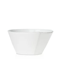 Lastra White Medium Stacking Serving Bowl