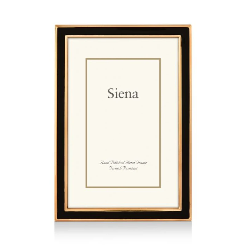 Enamel with Gold Frame