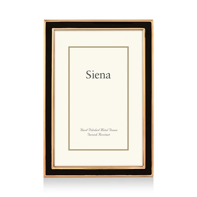 Enamel with Gold Frame
