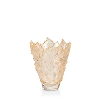 Lalique Champs-Elysees Vase, Gold Luster