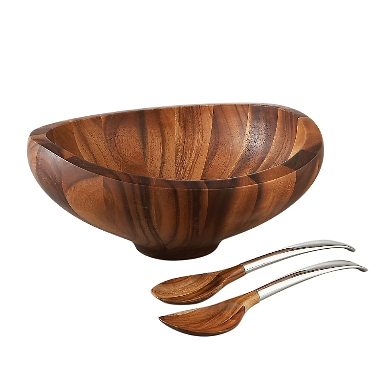 Nambe Butterfly Bowl with Servers