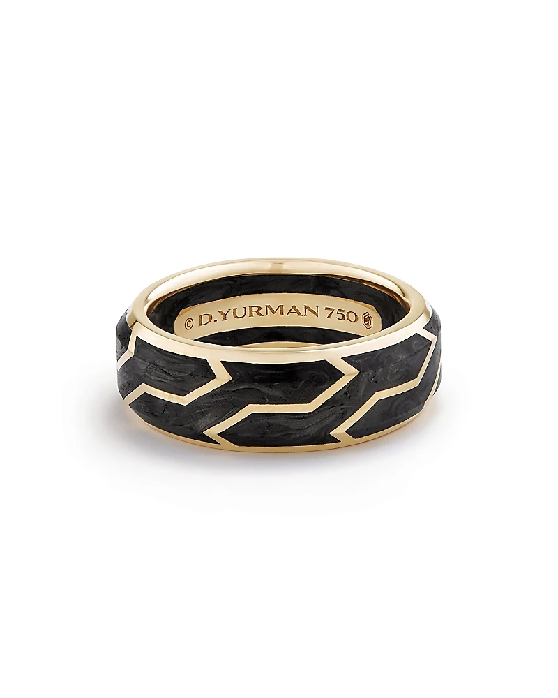 David Yurman Men's Forged Carbon Band Ring