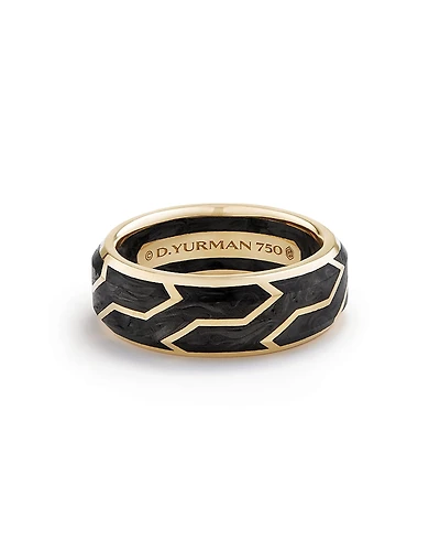 David Yurman Men's Forged Carbon Band Ring