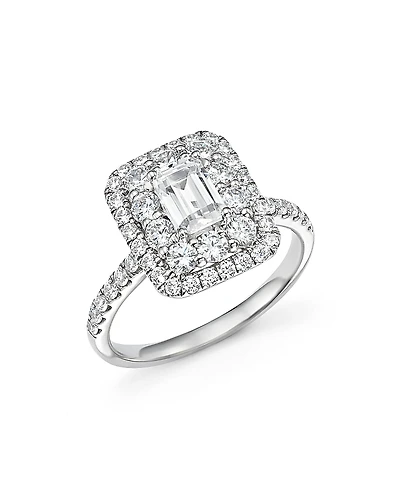 Bloomingdale's Fine Collection Emerald-Cut Certified Diamond Engagement Ring