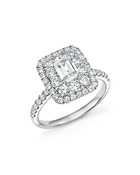 Bloomingdale's Fine Collection Emerald-Cut Certified Diamond Engagement Ring
