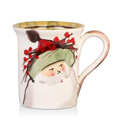 Vietri Old St. Nick Green Mug