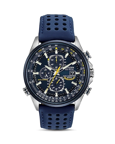 Citizen Blue Angels World Chrono A-t Watch, 43mm