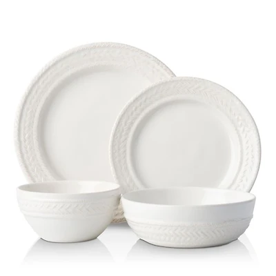Le Panier Whitewash 4-Piece Place Setting